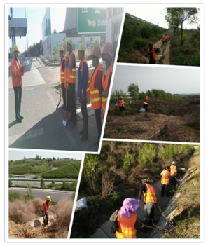 榆佳高速项目组织“排水设施清理”专项整治活动